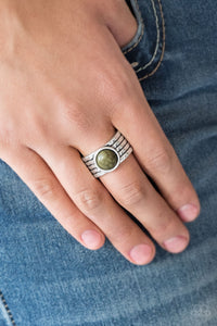 Blooming Badlands - Green Ring – Paparazzi Accessories