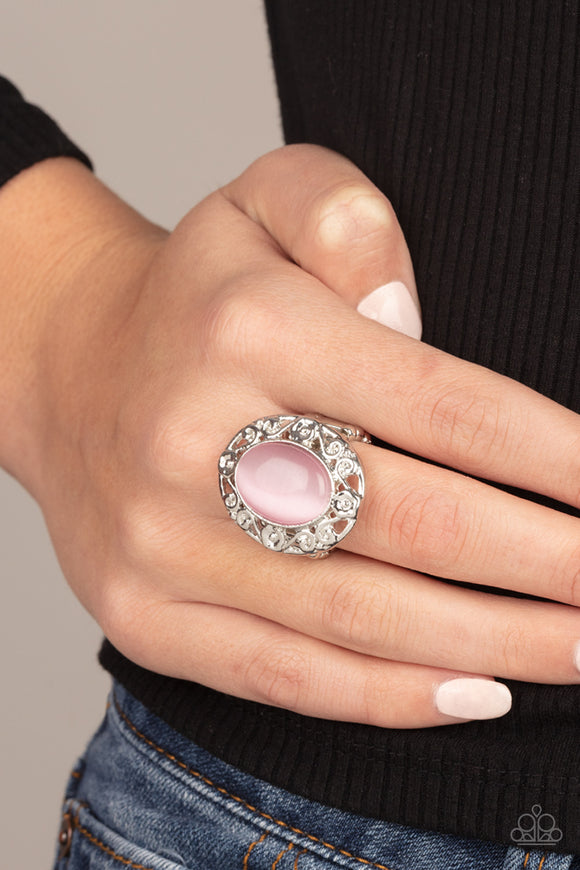Pink Moonstone Engagement Ring | Moonstone Store