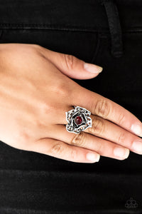 Glowing Gardens - Red Ring – Paparazzi Accessories