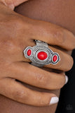 Dune Drifter - Red Ring – Paparazzi Accessories