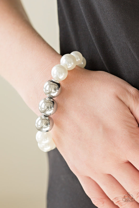All Dressed UPTOWN - White Pearl Bracelet – Paparazzi Accessories