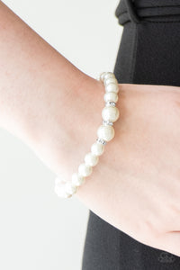 Radiantly Royal - White  Bracelet – Paparazzi Accessories