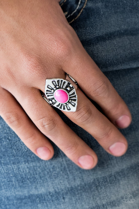 HOMESTEAD For The Weekend - Pink Ring – Paparazzi Accessories