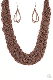 Mesmerizingly Mesopotamia - Copper Necklace – Paparazzi Accessories