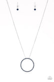 Center Of Attention - Blue Necklace – Paparazzi Accessories