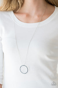 Center Of Attention - Blue Necklace – Paparazzi Accessories