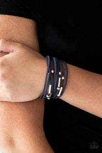 Back To BACKPACKER - Blue  Bracelet – Paparazzi Accessories