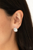 Incredibly Iconic - White Earring - Paparazzi Accessories