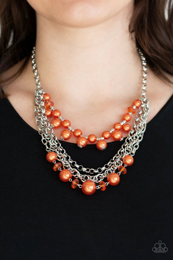 Rockin Rockette - Orange Necklace – Paparazzi Accessories