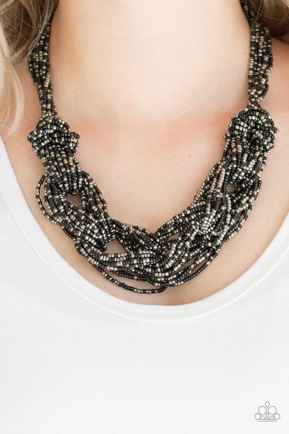 City Catwalk - Black Necklace – Paparazzi Accessories