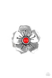 Boho Blossom - Red  Ring – Paparazzi Accessories