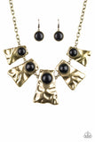 Cougar - Brass Necklace – Paparazzi Accessories