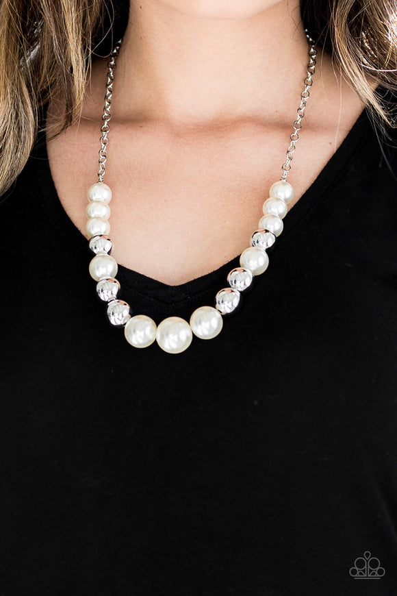 Take Note - White Necklace – Paparazzi Accessories