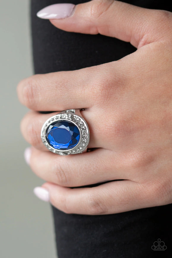 Queen Scene - Blue Ring – Paparazzi Accessories