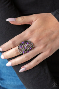 Floral Fancies - Purple Ring – Paparazzi Accessories