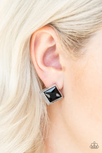 Stellar Square - Black Earrings – Paparazzi Accessories