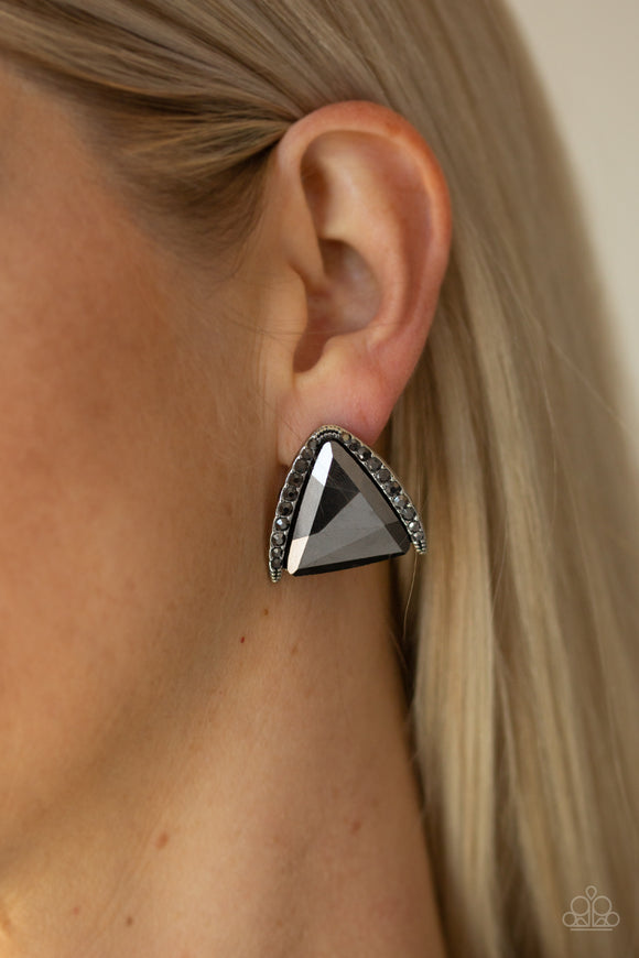 Exalted Elegance - Silver Earrings - Paparazzi Accessories