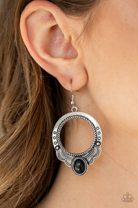 Natural Springs - Black Earrings – Paparazzi Accessories