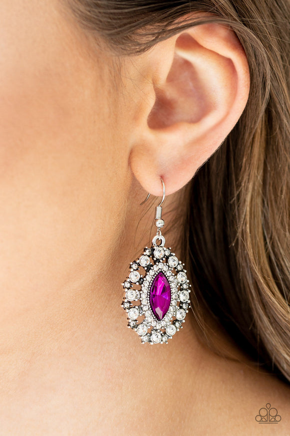 Long May She Reign - Pink Earrings – Paparazzi Accessories