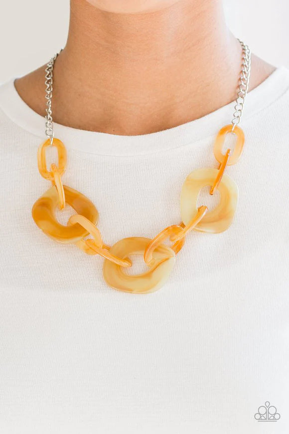 Courageously Chromatic - Yellow Necklace – Paparazzi Accessories