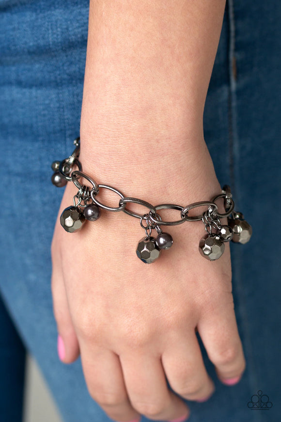 Make Do In Malibu - Black Bracelet – Paparazzi Accessories
