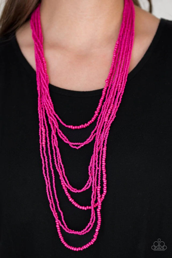 Totally Tonga - Pink Necklace – Paparazzi Accessories