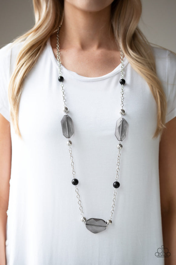 Crystal Charm - Black Necklace – Paparazzi Accessories
