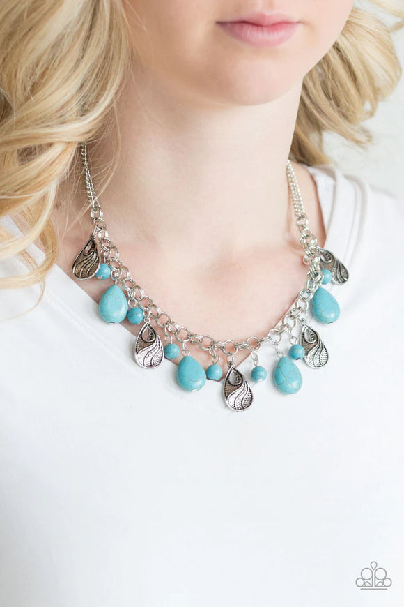  Terra Tranquility - Blue Necklace - Paparazzi Accessories