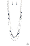 Pearl Pageant - Blue Necklace – Paparazzi Accessories