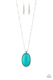 Stone Stampede - Blue Turquoise Necklace – Paparazzi Accessories