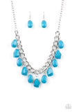 Take The COLOR Wheel! - Blue Necklace – Paparazzi Accessories