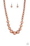 Living Up To Reputation - Copper Necklace – Paparazzi Accessories