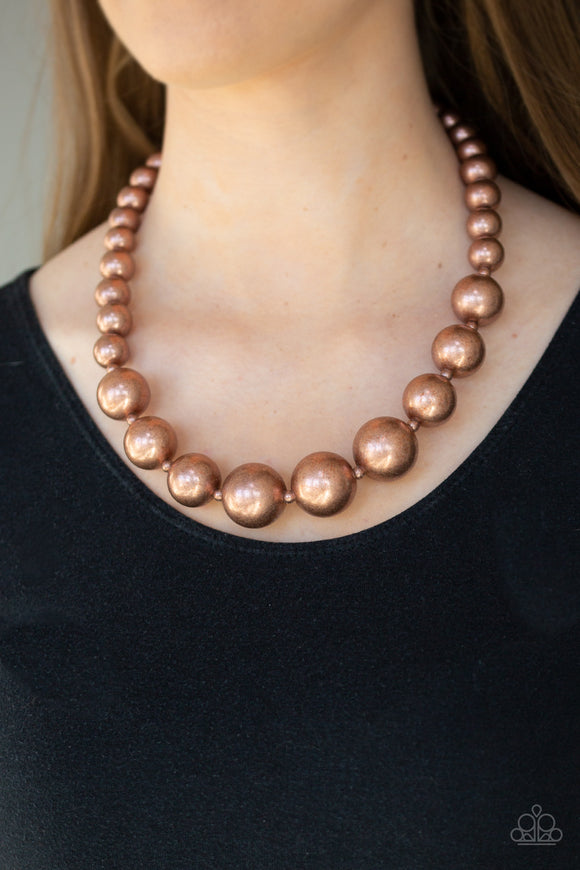 Living Up To Reputation - Copper Necklace – Paparazzi Accessories