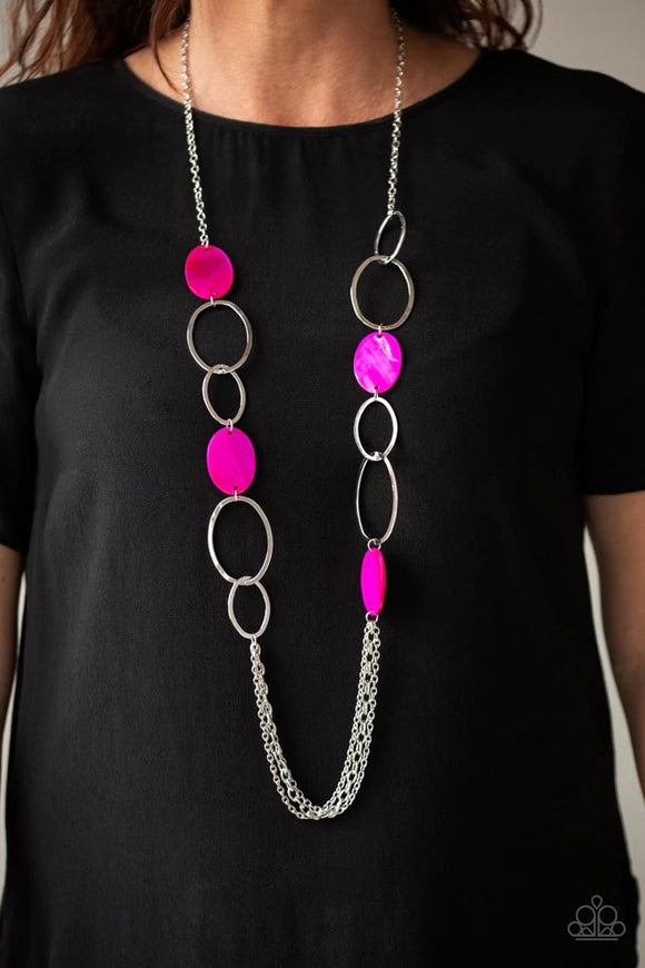 Kaleidoscope Coasts - Pink Necklace – Paparazzi Accessories