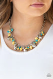 Quarry Trail - Yellow Necklace - Paparazzi Accessories