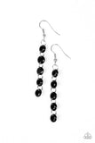 Trickle-Down Effect - Black Earrings – Paparazzi Accessories