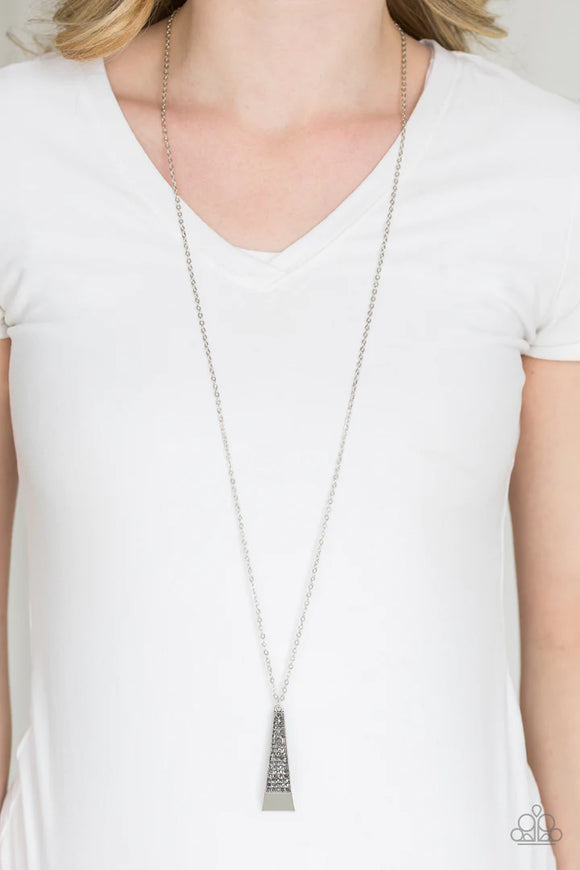 Prized Pendulum - Silver Necklace – Paparazzi Accessories