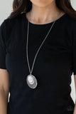 Medallion Meadow - White Necklace – Paparazzi Accessories