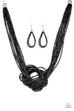 Knotted Knockout - Black Necklace – Paparazzi Accessories