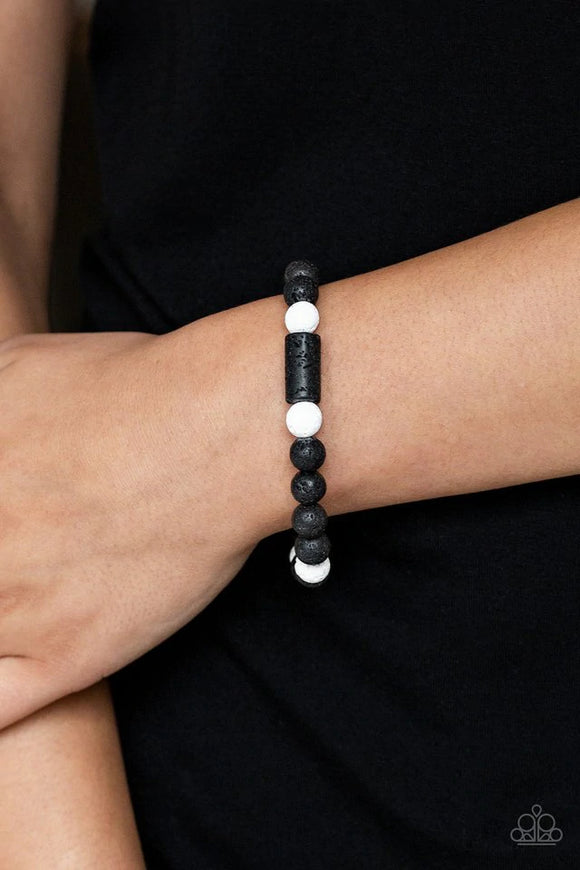 Just Chillax - White Bracelet – Paparazzi Accessories