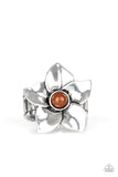 Ask For Flowers - Brown Ring – Paparazzi Accessories