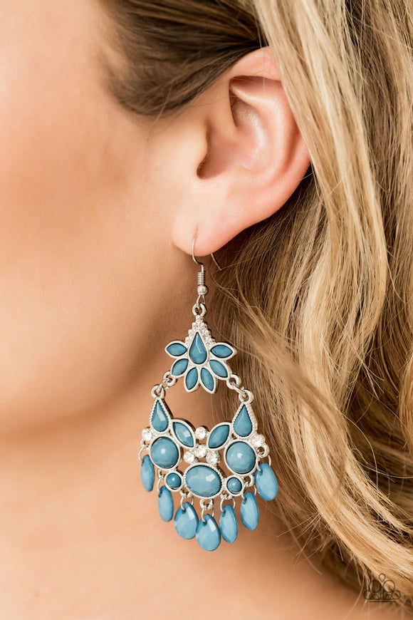 Garden Dream - Blue Earrings – Paparazzi Accessories