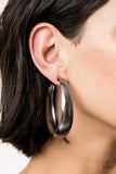 HOOPS! I Did It Again - Black Earrings – Paparazzi Accessories