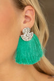 Make Some PLUME - Green Earrings – Paparazzi Accessories