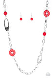 Artisan Artifact - Red Necklace – Paparazzi Accessories
