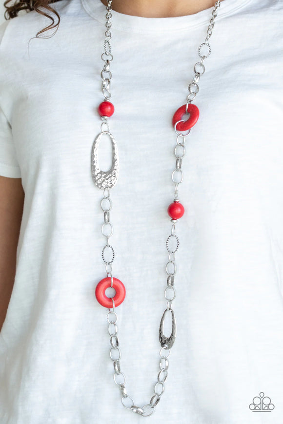 Artisan Artifact - Red Necklace – Paparazzi Accessories