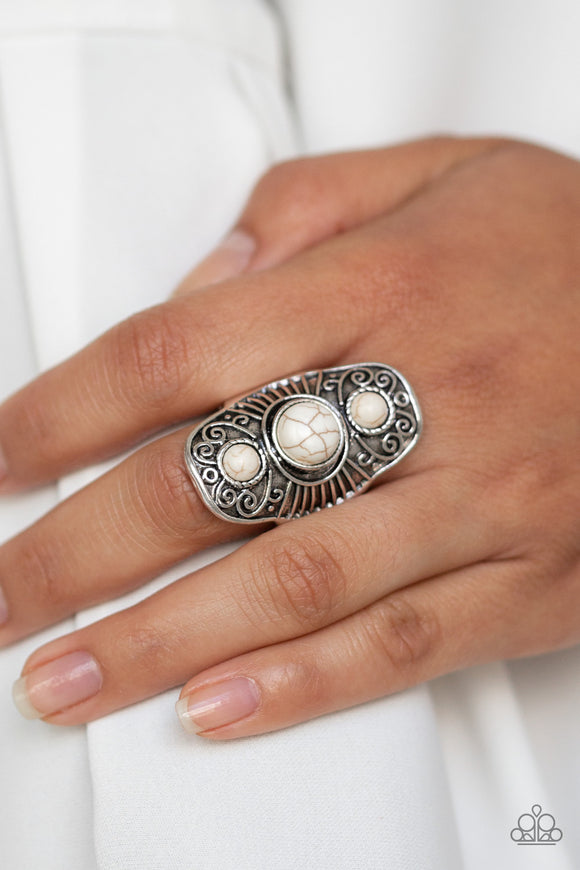 Stone Oracle - White Ring – Paparazzi Accessories