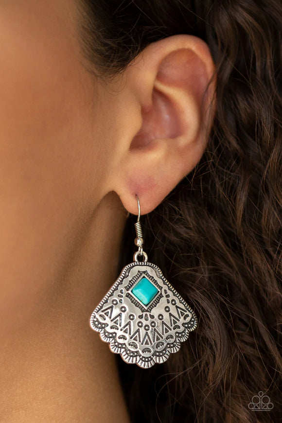 Mountain Mesa - Blue Earrings – Paparazzi Accessories