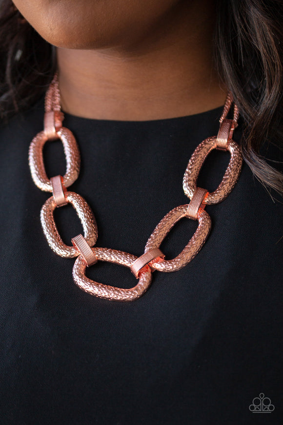 Take Charge - Copper Necklace – Paparazzi Accessories