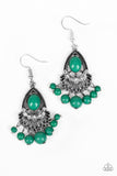 Floating On HEIR - Green Earrings – Paparazzi Accessories